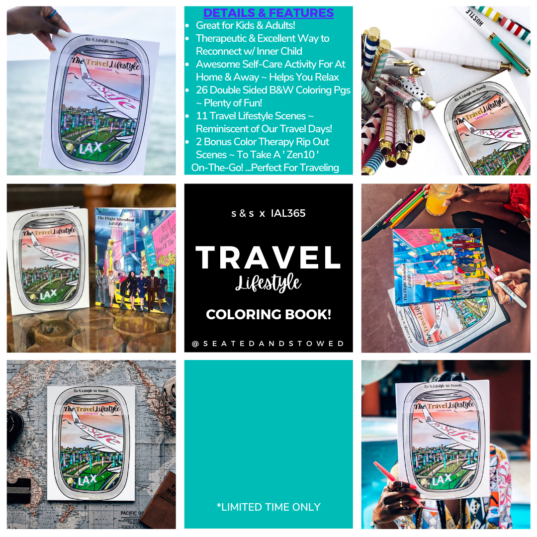 Travel Lifestyle Coloring Book