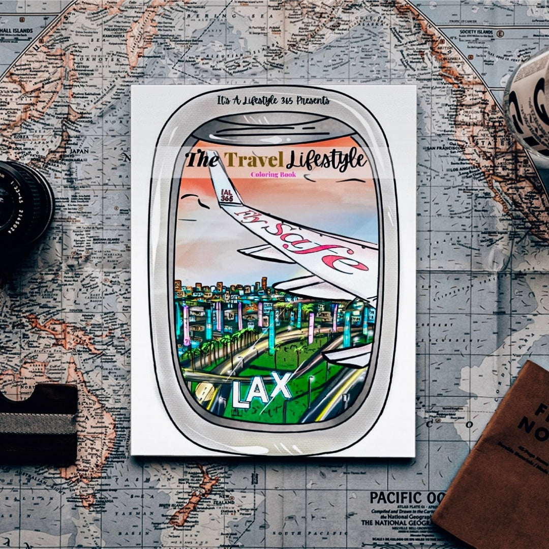 Travel Lifestyle Coloring Book