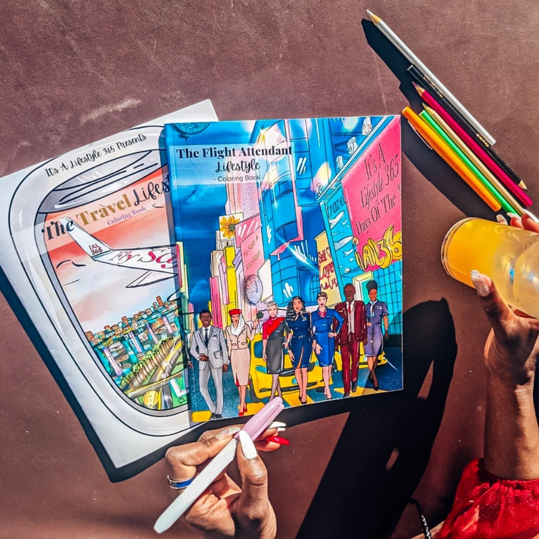 Travel Lifestyle Coloring Book